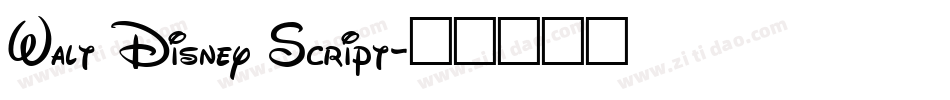 Walt Disney Script字体转换